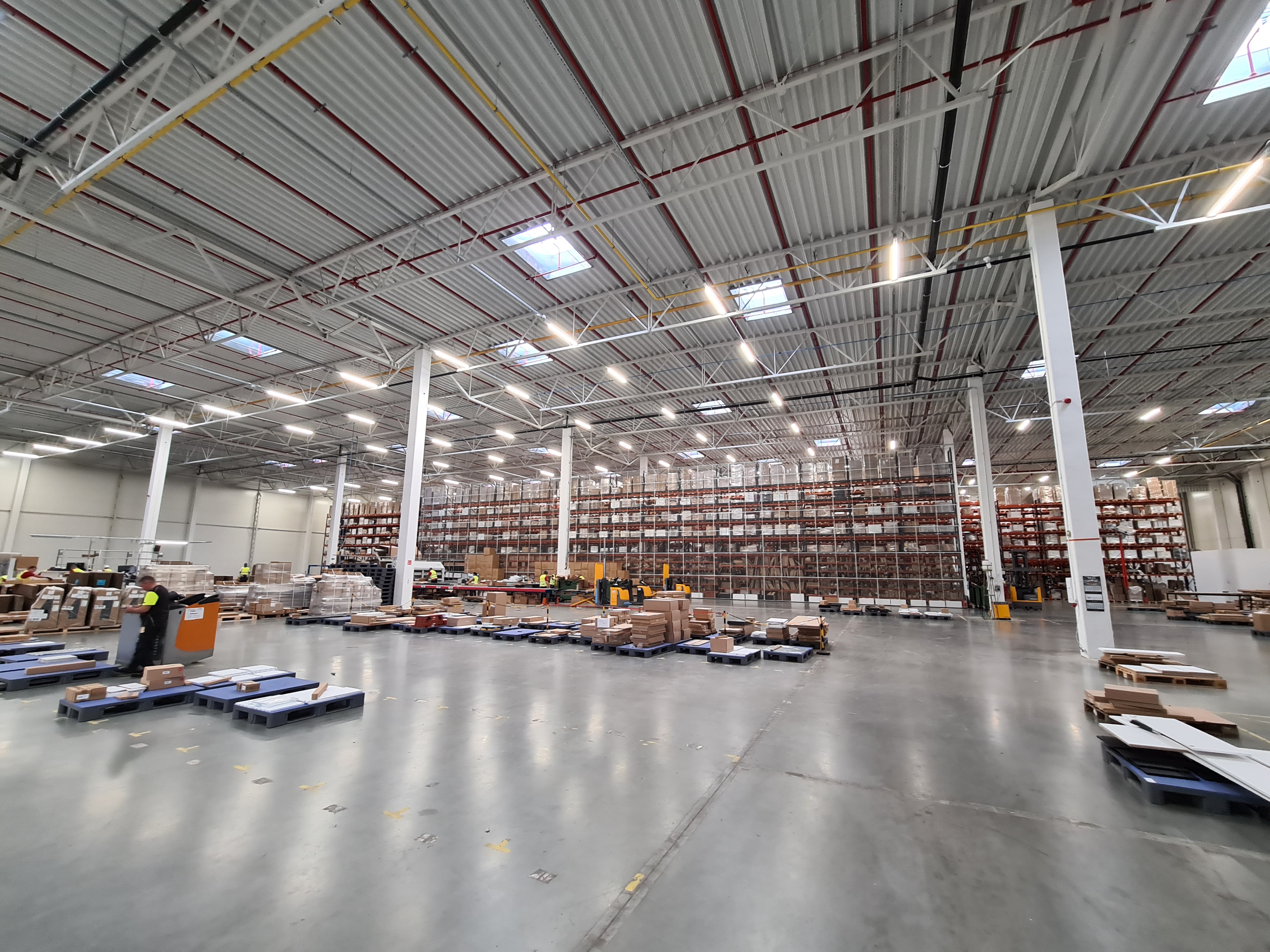 A photo of inside a Mycs warehouse